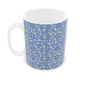 Daisies on Blue 10.1 ounce Mug
