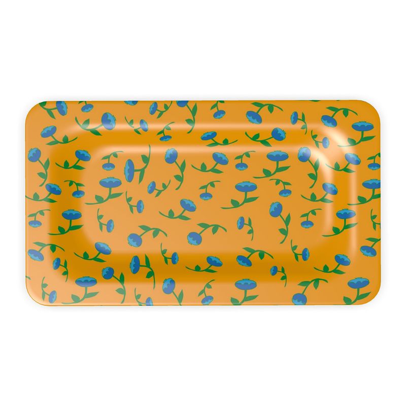 Desk, or Foyer  Blueberry pattern Tray