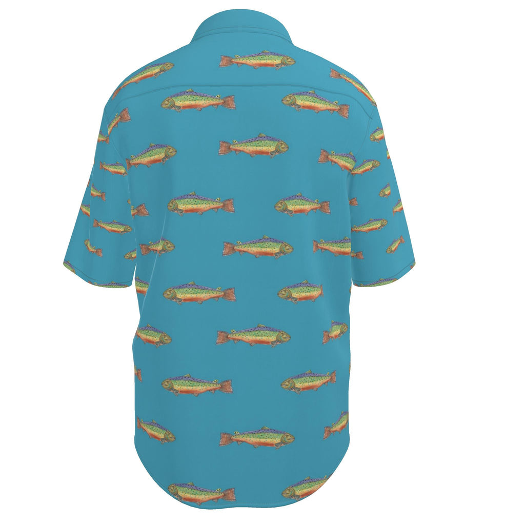 Rainbow Trout men's cotton shirt in XL